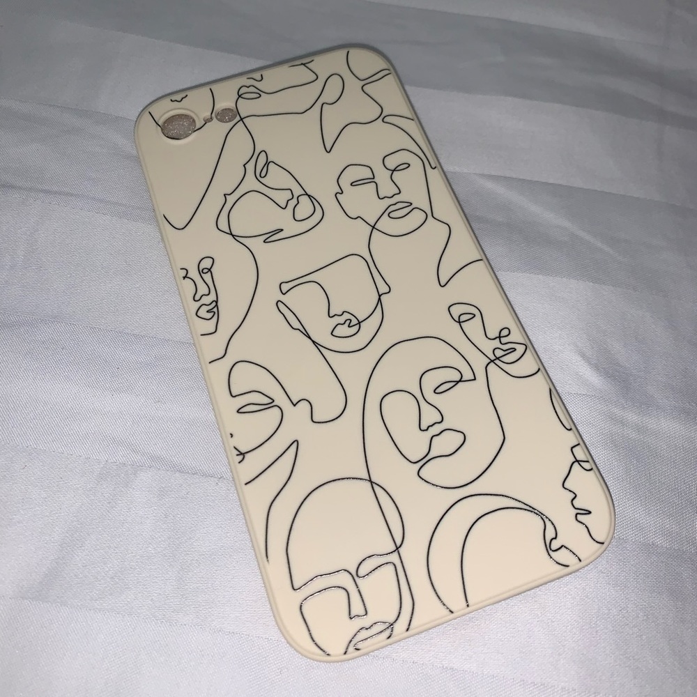 Iphone 8 abtract drawing phone case